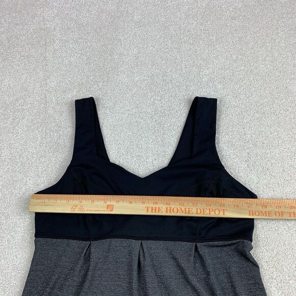 Lululemon Womens Run Tame Me Tank Top Sz 12 Yoga Luxtreme Cinch Waist Black - Picture 10 of 12